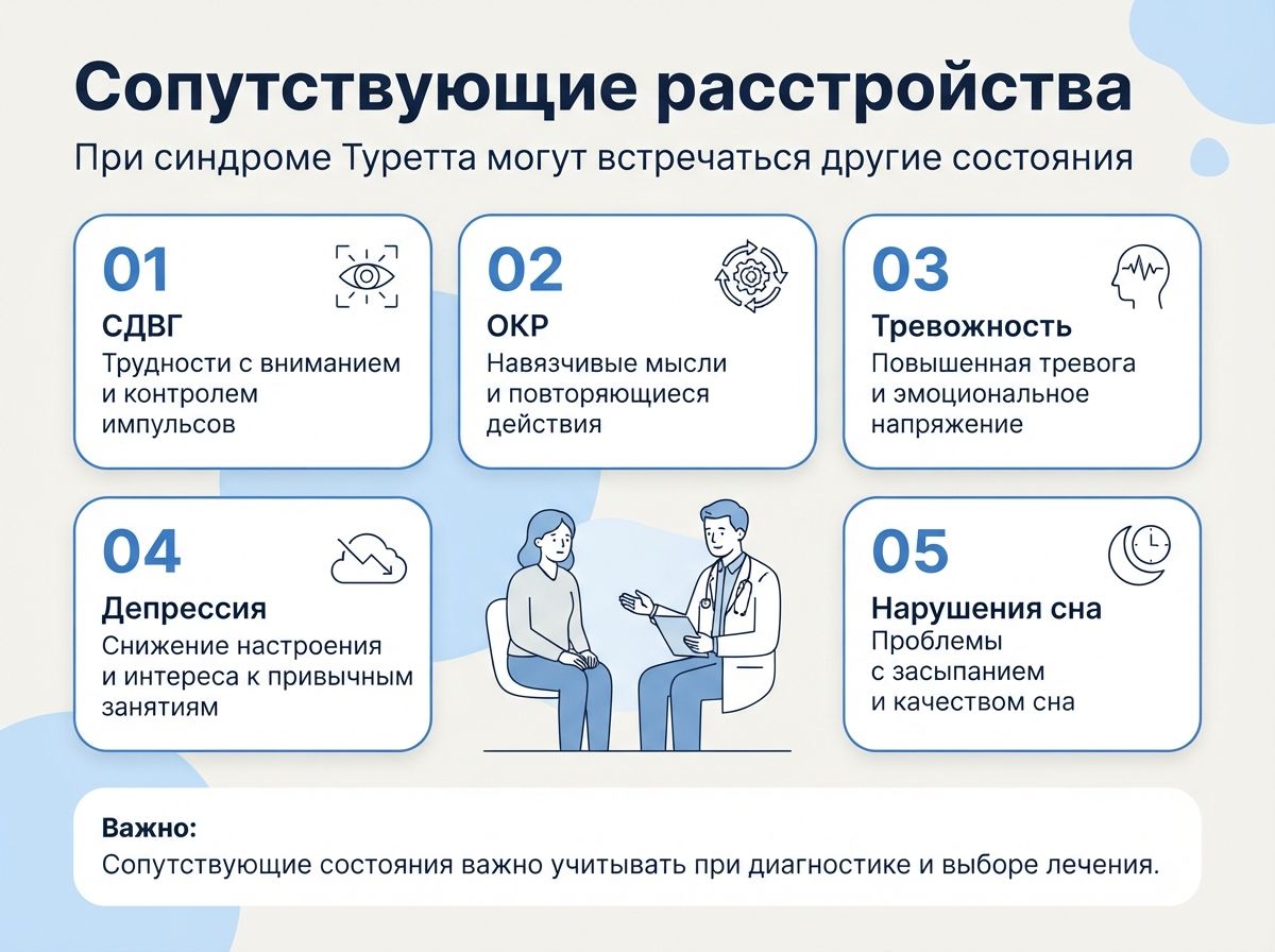 Лечение синдрома Туретта в Камешково инфографика
